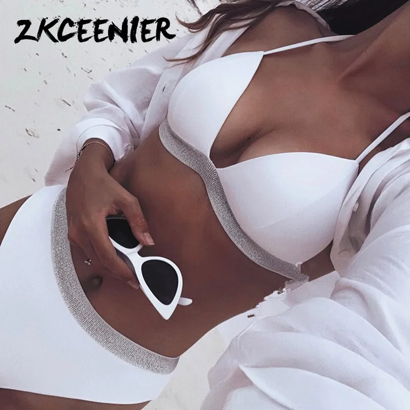 Шикарное платье с высокой талией бандажный бикини жестким чехлом женские