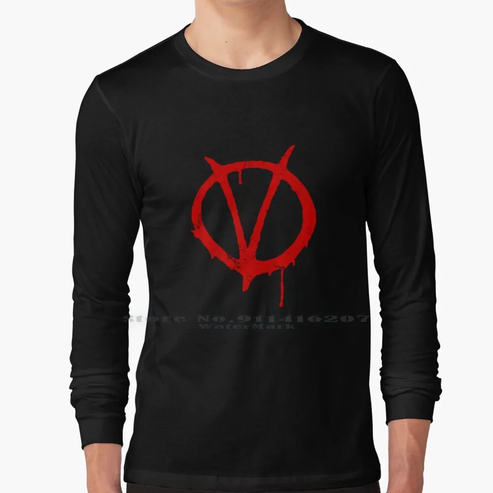 

V For Vendetta Vintage Symbol T Shirt 100% Pure Cotton V For Vendetta V For Vendetta V Comic Comics Book Graphic Novel Novels