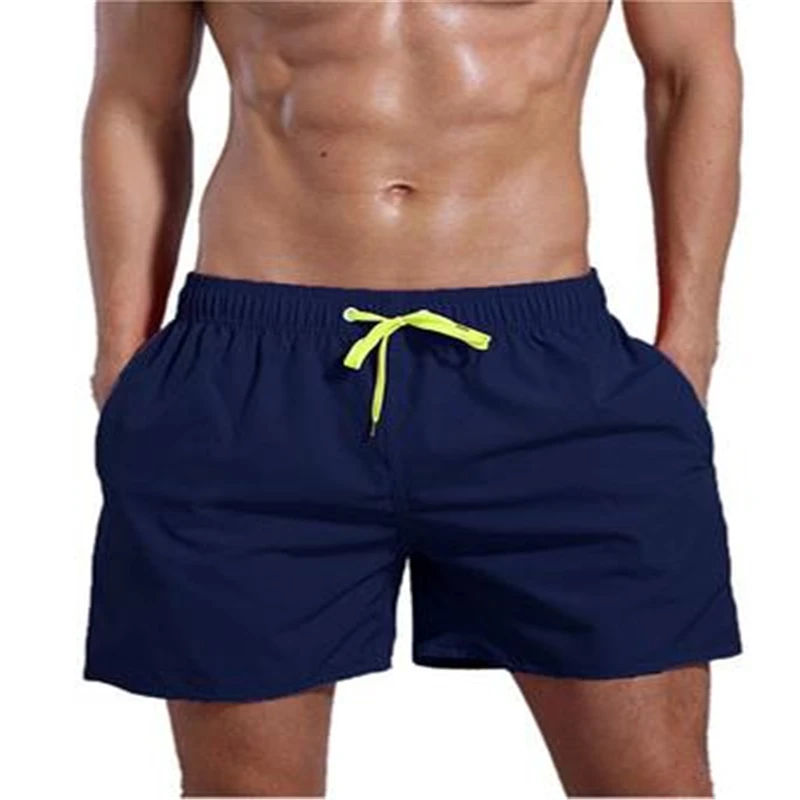 

2021 Summer Men's Shorts European And American Beach Pants Pure Cotton Solid Color Foreign Trade Loose Big Pants Quarter Shorts