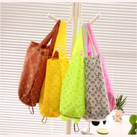 travel foldable bag storage reusable animal shopping handbag grocery tote cute cartoon hangable organizer pouch s