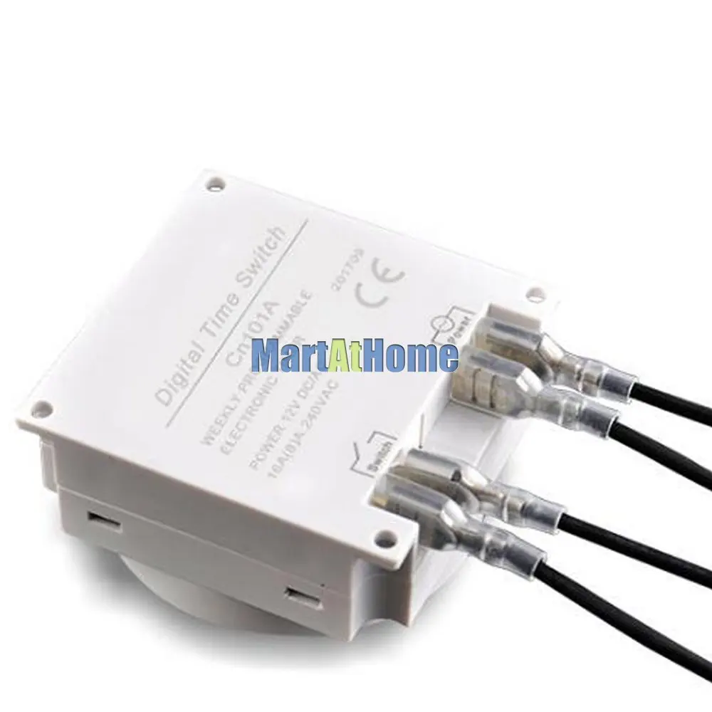 ЖК цифровой таймер Еженедельный Программируемый реле питания DC 12V 24V 110V