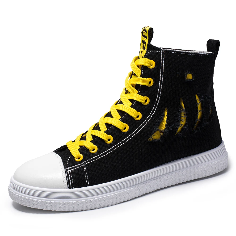 

Spring, Summer And Autumn New Korean Men's Casual High Top Canvas Shoes Fashion Single Hip Hop Student Board Shoes