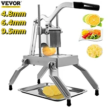VEVOR Commercial Vegetable Fruit Slicer 4.8mm 6.4mm 9.5mm Home Potato Tomato Food Dicer Manual Cutting Machine Kitchen Gadgets