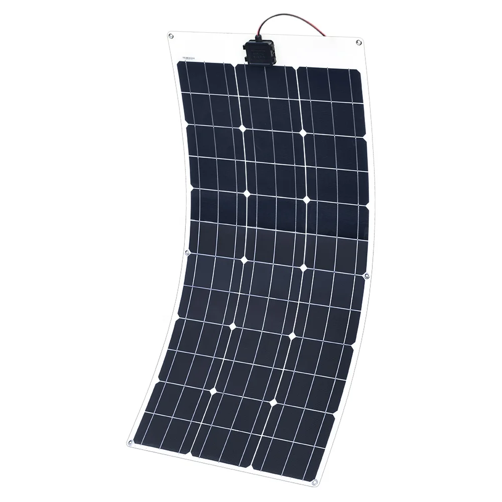 

China manufacturer 80w 12v flexible solar panel 100w semi flexible solar panel for RV boat yacht