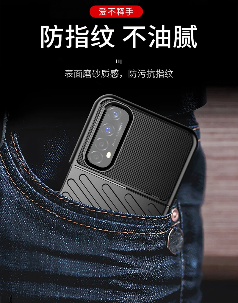 rugged fiber shield cover for oppo realme narzo 30 case full cover back case for oppo realme narzo 30 case for realme narzo 30 free global shipping