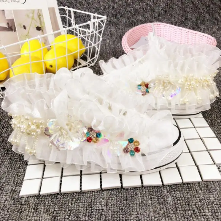 Для женщин спортивная женская обувь струна из бисера с бахромой со стразами