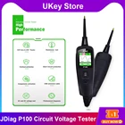 Тестер электрической цепи JDiag P100, 0-70 в, Автомобильные диагностические инструменты Powerscan PT 100 для автомобилей, грузовиков и мотоциклов