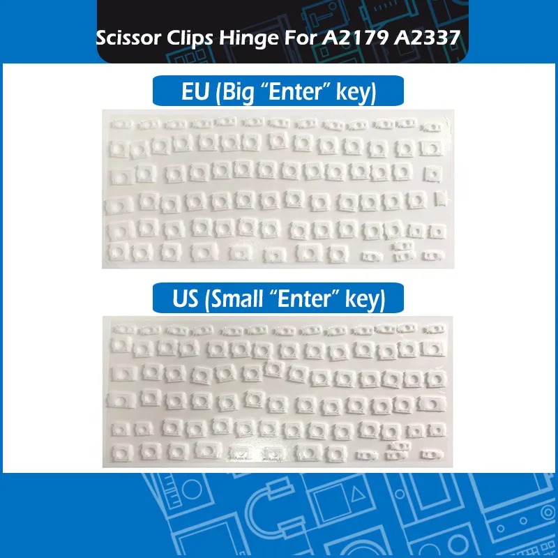 Набор для ремонта клавиатуры A2179 A2337 комплект из белых ножничных зажимов с