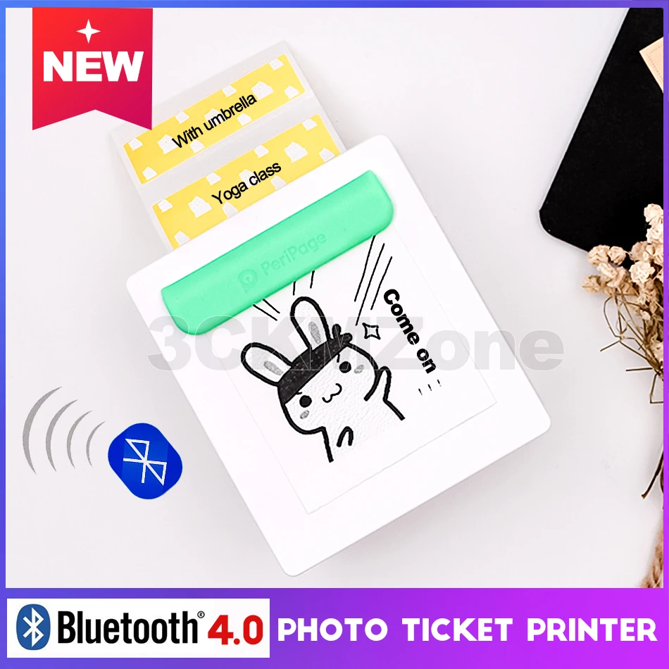 Портативный мини фотопринтер A6 Peripage с Bluetooth карманный Термопринтер для этикеток