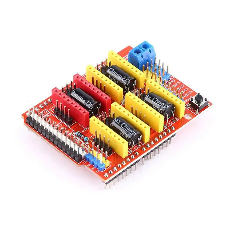 Защитная плата 3D CNC для UNO R3 + 4 шт. Драйвер шагового двигателя A4988 3D-принтера Arduino -