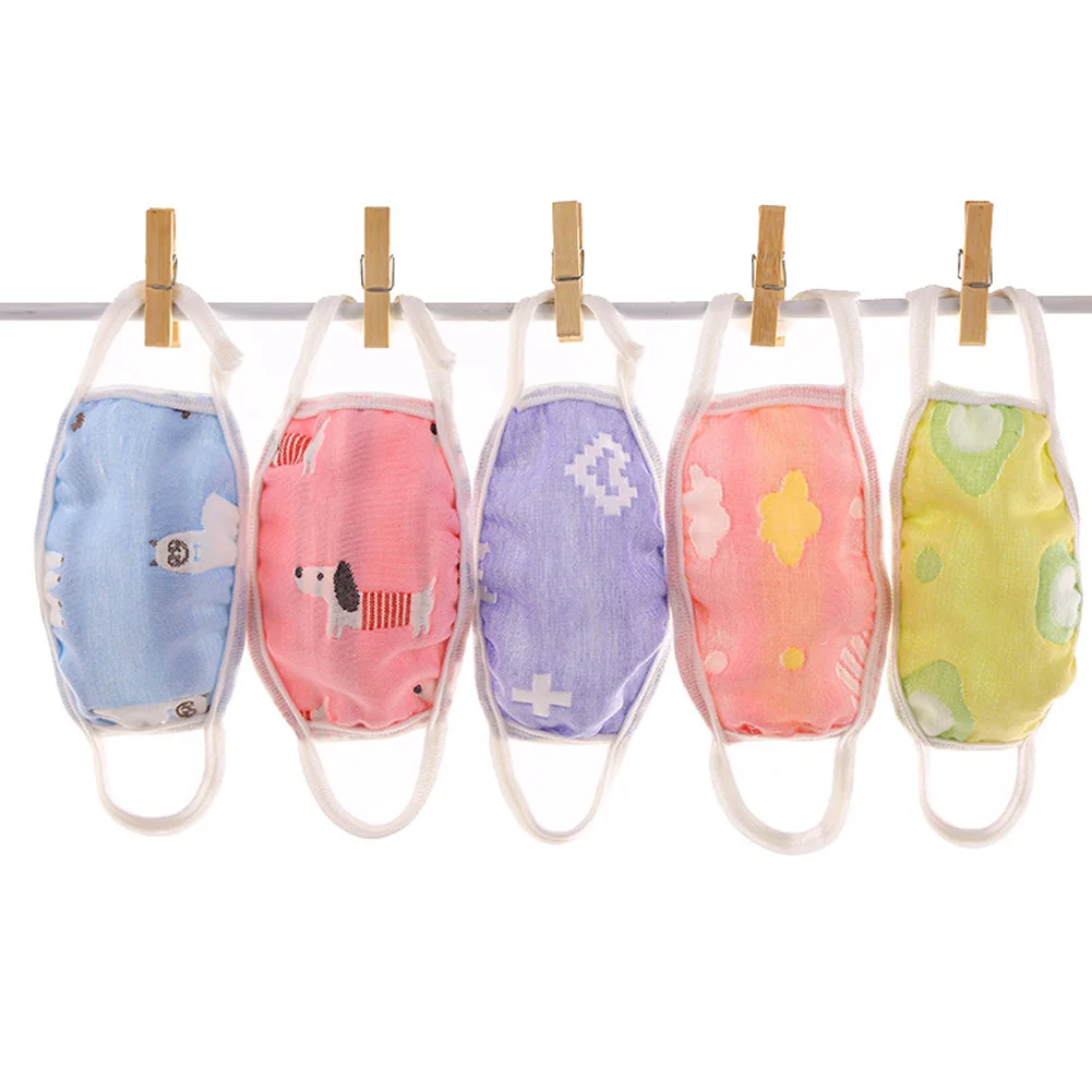 Многоразовая детская хлопковая Тканевая маска PM2.5 пылезащитный газовый клапан с