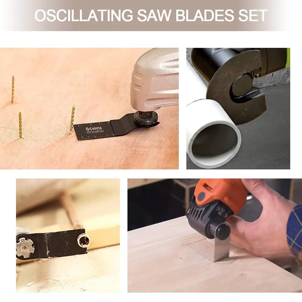 

45MM Bi-Metal Oscillating Multitool Quick Release Saw Blades Replacement for Porter Cable Fein Bosch Dremel Craftsman Ridgid Ry