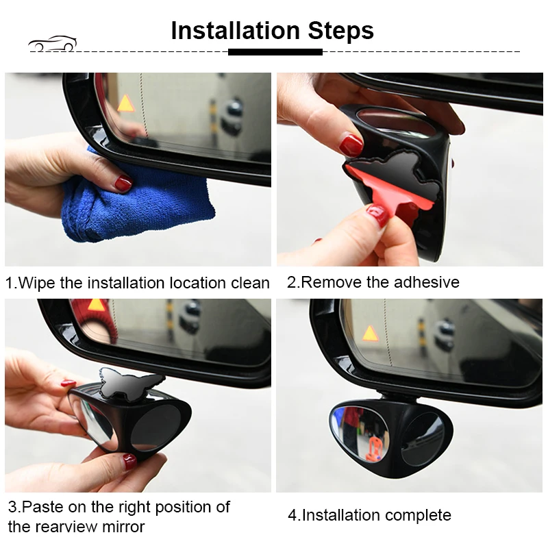 

Car Blind Spot Mirror Wide Angle Mirror 360 Rotation For Opel Astra H G J Zafira Vauxhall Corsa Cambo Vauxhall Insignia