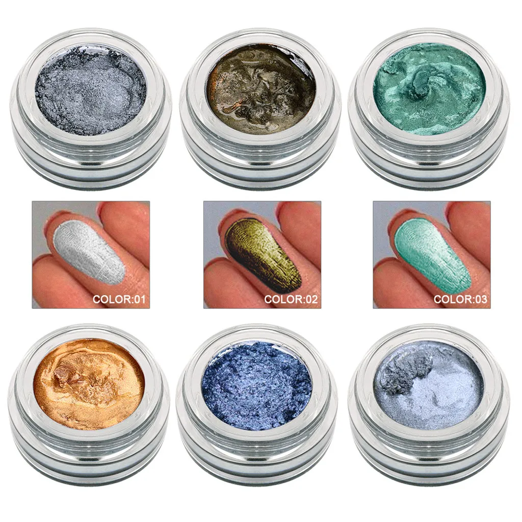 14 Colors Jelly Shimmer Glitter Eyeshadow Cream Highlighter Glow Metallic Chunky Eye Glitter FestivalParty Make Up Palette#YH