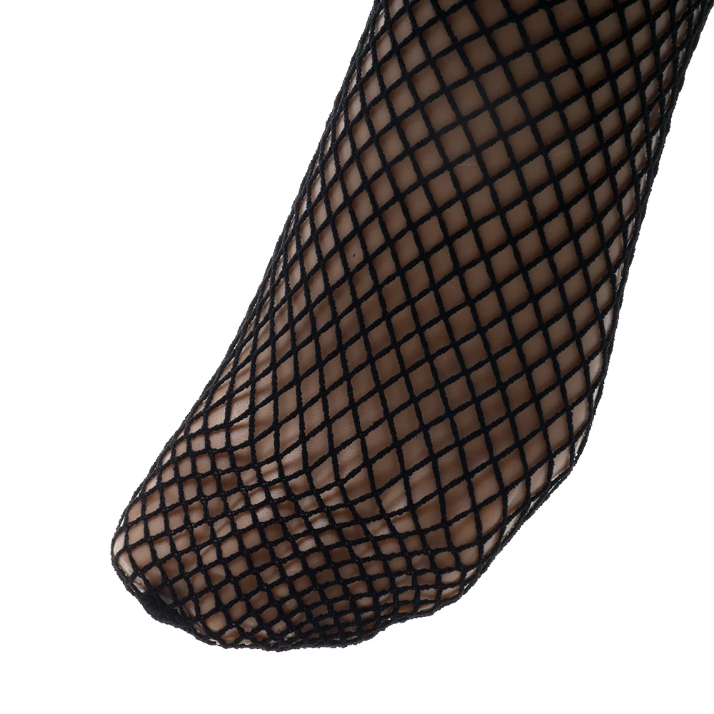 Сексуальные Длинные ажурные женские кружевные сетчатые чулки до бедра колготки