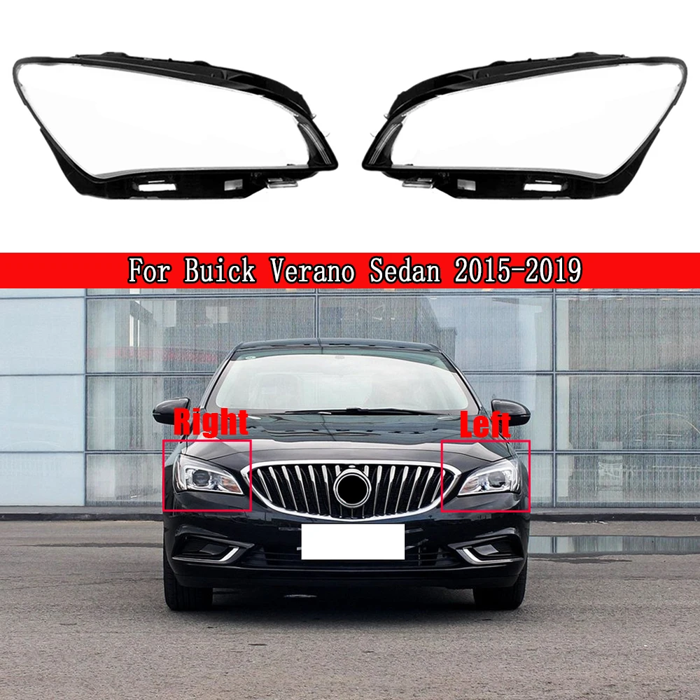 Car Front Headlight Cover For Buick Verano Sedan 2015-2019 Headlamp Lampshade Lampcover Head Lamp Light Glass Covers Lens Shell