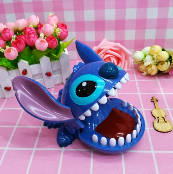 Милый Лило Ститч укус мультфильм аниме ПВХ фигурка игрушка модель детский подарок на день рождения Коллекция украшений для дома