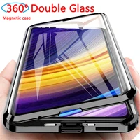 magnetic double sided glass case for samsung galaxy a31 a51 a71 a70 a91 a81 a11 a50s a21s a32 a52 a72 a12 s20fe s30 plus uitra