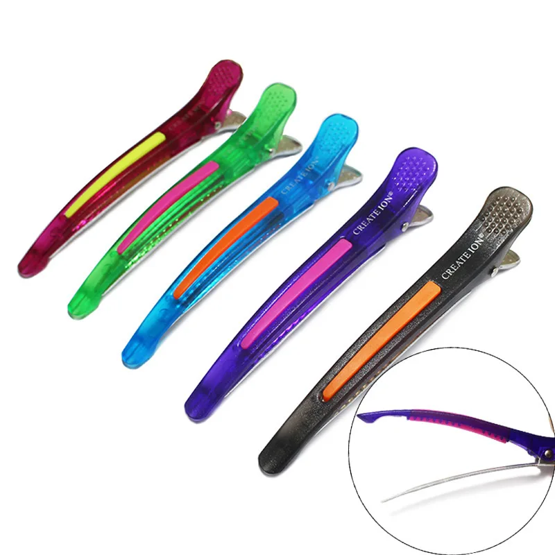 

Spot 6pcs/set Crocodile Leather Hairpin Flat Duckbill Hairpin Hair Fixed Clip Salon Barber Styling Tools Household Braid Hairpin
