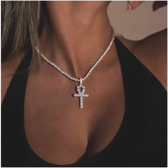 Цепочка с подвеской в стиле хип-хоп Мужская Классическая цепь для тенниса или