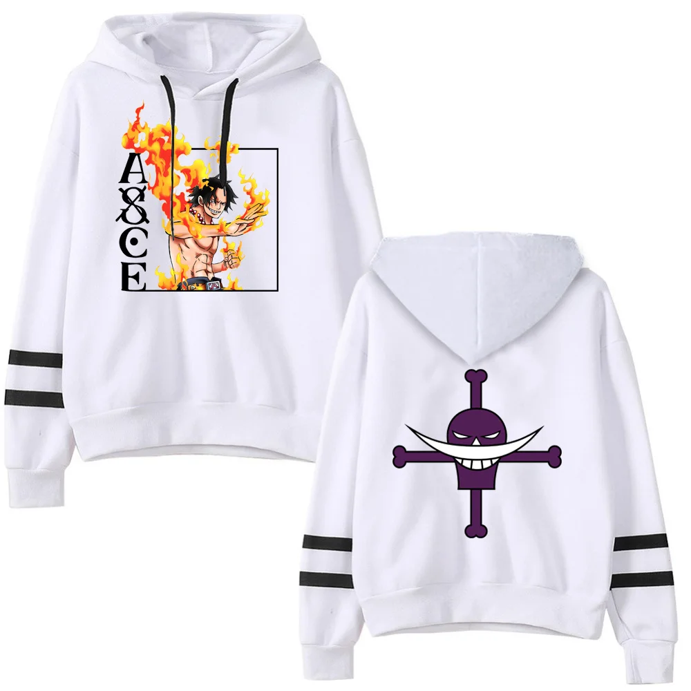 

Anime Pullover One Piece Ace Print Hoodie Loose Unisex Hoodie