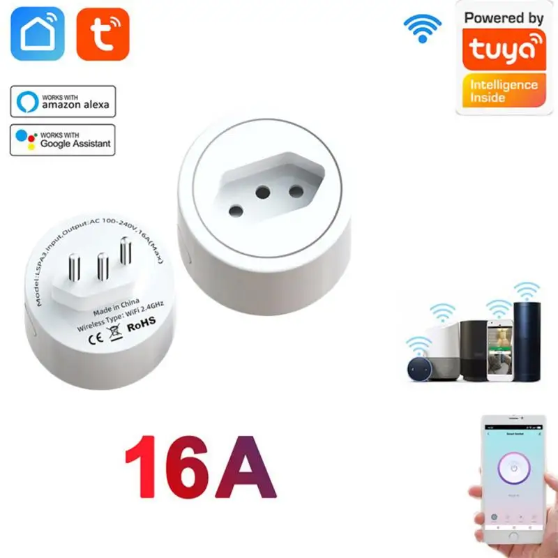 

Смарт-розетка с поддержкой Wi-Fi, 16 А