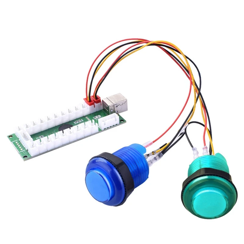USB энкодер DIY аркадный набор 2x игроков джойстик чип PC панель управления для KOF Street