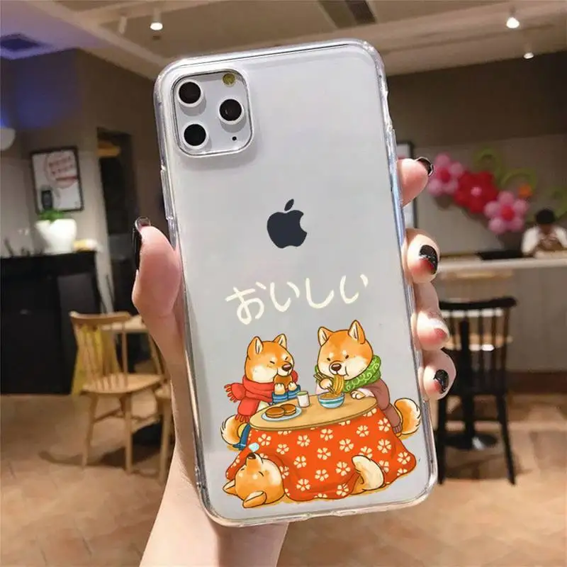 

Corgi dog Cute cartoon animal Phone Case For iphone 12 11 pro Max Mini 7 8 plus X XR XS Samsung S10 9 7 8 Plus Soft Cover