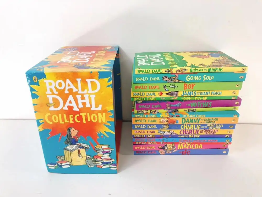 16 книг коллекция Roald Dahl набор детской литературы новый раннее обучение чтение для