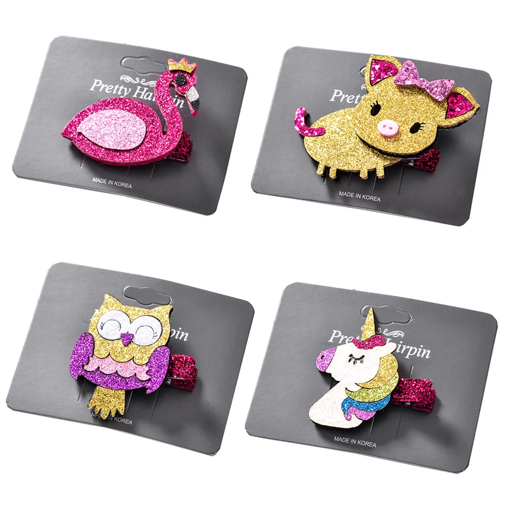 Вечерние заколки для волос с единорогом модные аксессуары девочек|Аксессуары
