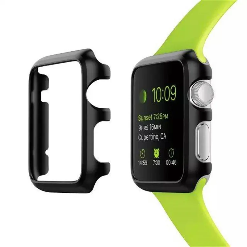 Металлический сплав твердая оболочка Защитная крышка для apple watch чехол серии
