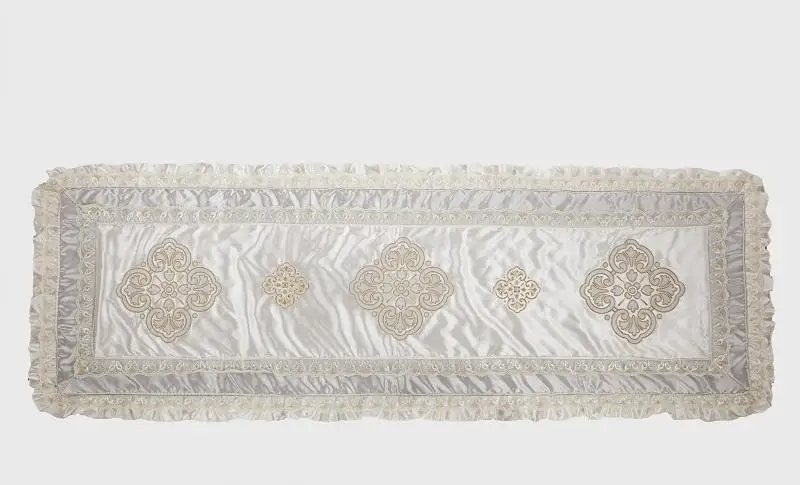 42 Cotton Silk Queen/King Size White Beige Royal Bedding set Duvet Cover Bed Spread Bedlinen 11Pcs Decorative pillow | Дом и сад