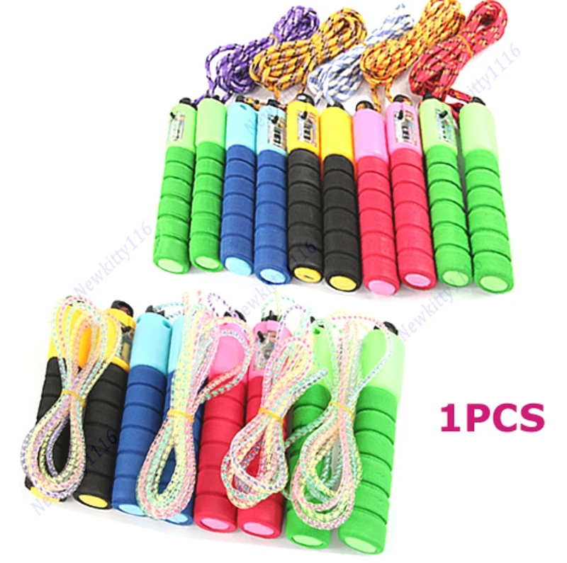 Скакалка для прыжков Регулируемая со счетчиком номер фитнес-упражнения