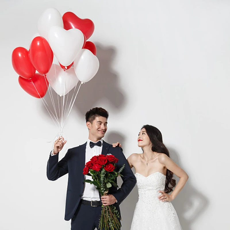 12 дюймов Новый сердец воздушных шаров Цвет конфеты латексные воздушные шары с