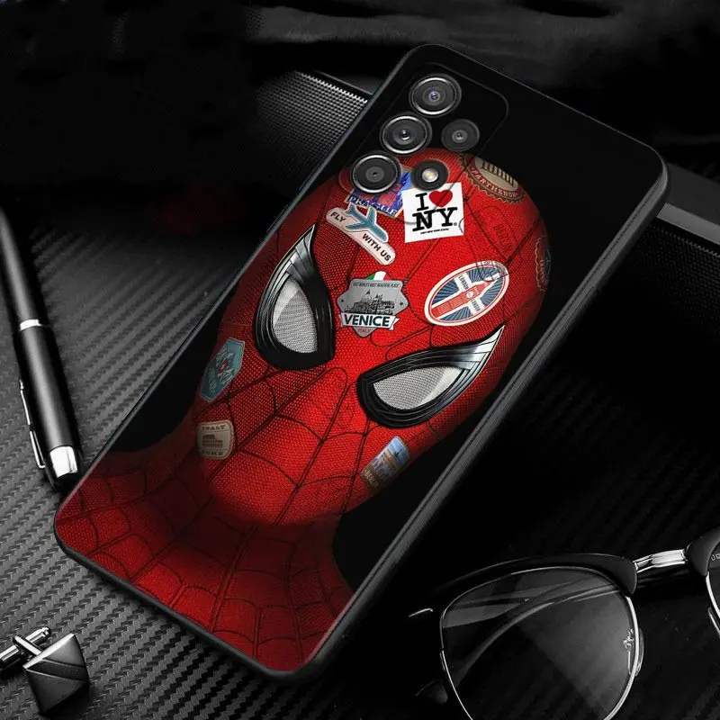 Case For Samsung Galaxy A51 A71 A41 A31 A11 A01 A72 A52 A42 A32 A22 A21s A02s A12 A02 4G 5G Cover Shell Marvel little Spider-Man