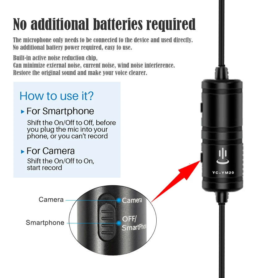 Петличный микрофон 3 5 мм для аудио-и видеосъемки с отворотом iPhone Android Mac Vlog