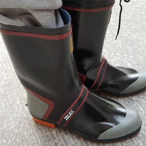 Качественные резиновые сапоги белые большой размер водонепроницаемые длинные