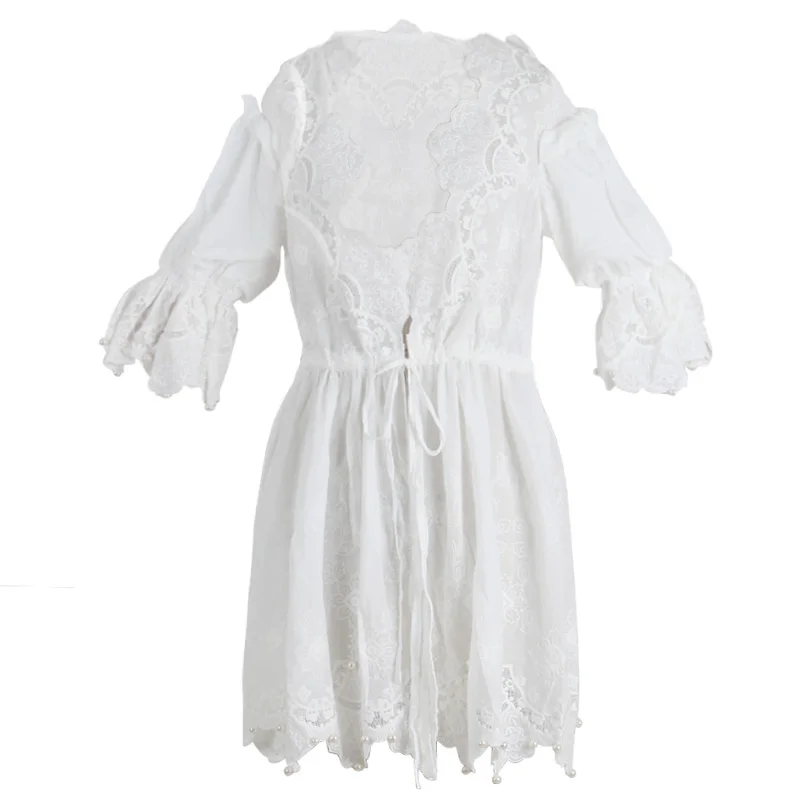 blouse Принцесса Милая блузка Лолита конфеты дождь сладкий шифон белый кружева УФ защиты Принцесса Блузка C16AB6096-1 - Цвет: blouse