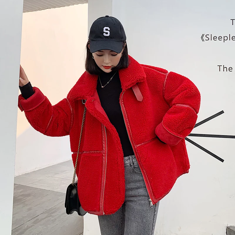 Женское зимнее меховое пальто Jiacket новинка 2019 мех ягненка женское короткое