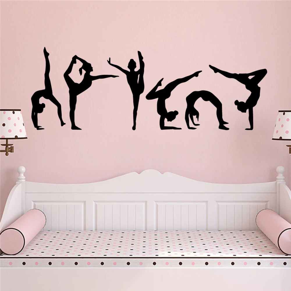 

Fashion Girl Dancer Stickers Home Decor Wall Decals For Girl Room Wall Sticker Dancer Vinyl Wallpaper Poster pegatinas bailarina