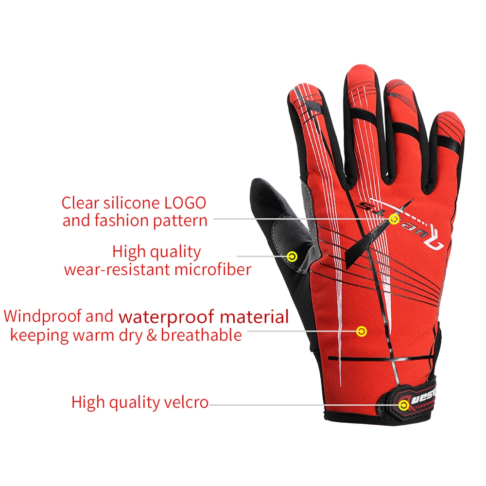 Полный палец велосипедные перчатки противоскользящие износостойкие