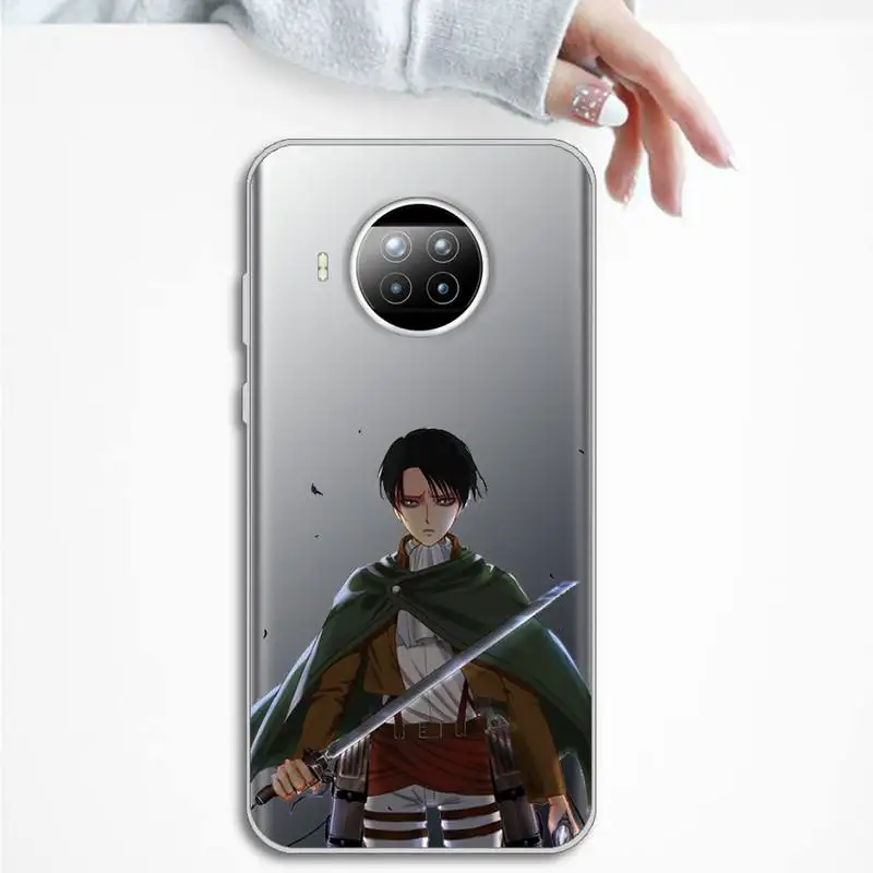 

attack on titan Phone Case Transparent Clear for Xiaomi Redmi note 10 t 8 9 pro lite 11
