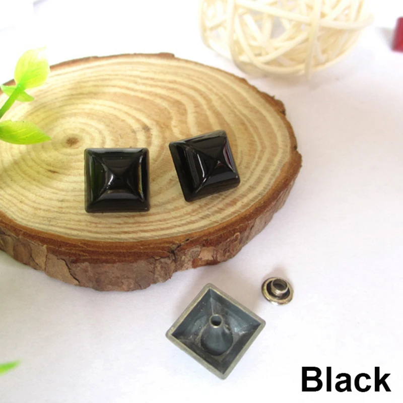 Цветные палатки с пирамидой Квадратные браслеты заклепками шпильки для кожаного