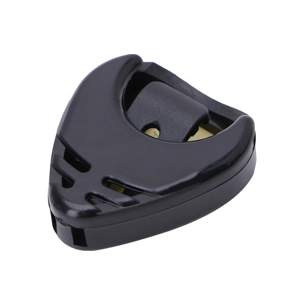 OOTDTY Portable Plastic Guitar Pick Plectrum Holder Case Box Acoustic Heart Shaped | Спорт и развлечения