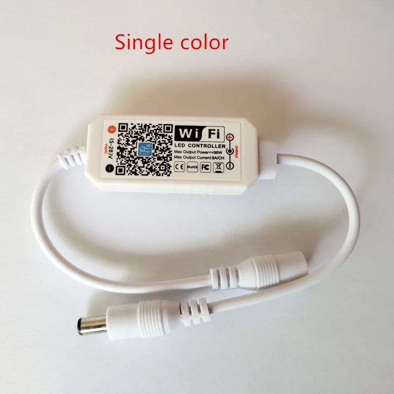 Wi Fi светодиодный Одноцветный контроллер RGB/RGBW 12 В постоянного тока Мини для