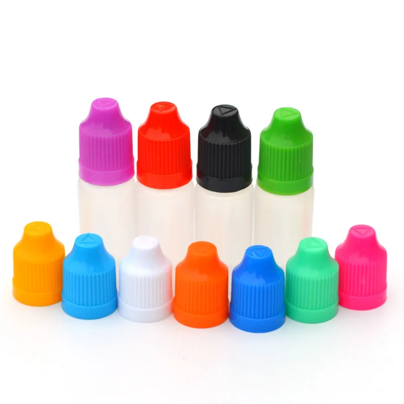 

PE Empty 10ml Plastic Dropper Bottle With Childproof Cap And Long Needle Tip for E Cig E-liquid Vial 20pcs