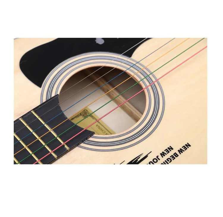 Акустическая гитара 38 дюймов акустическая фолк для начинающих 6 струн липа с