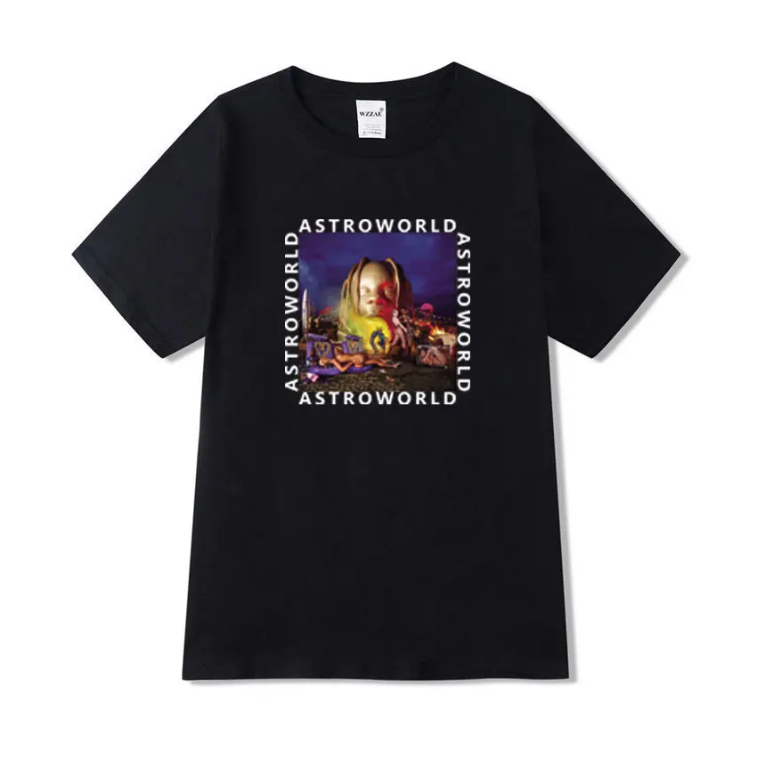 Трэвиса Скотта Astroworld крутая дизайнерская футболка Новое поступление 2020 забавная