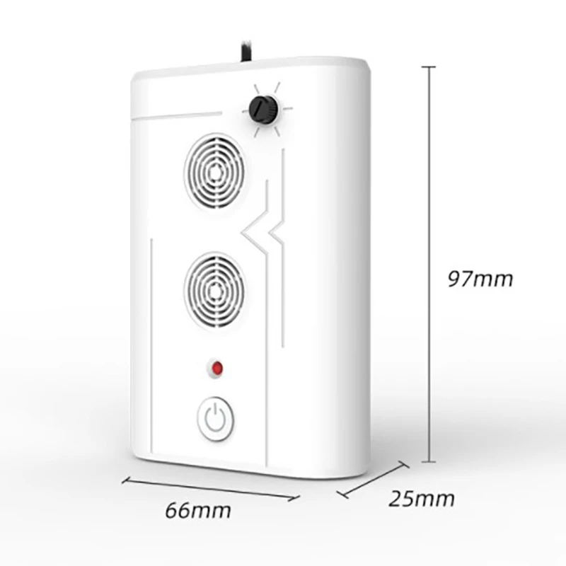 Очиститель воздуха домашний портативный 1500 Вт с отрицательными ионами, удаляющий дым и клещей, встроенный в туалет, американская вилка.