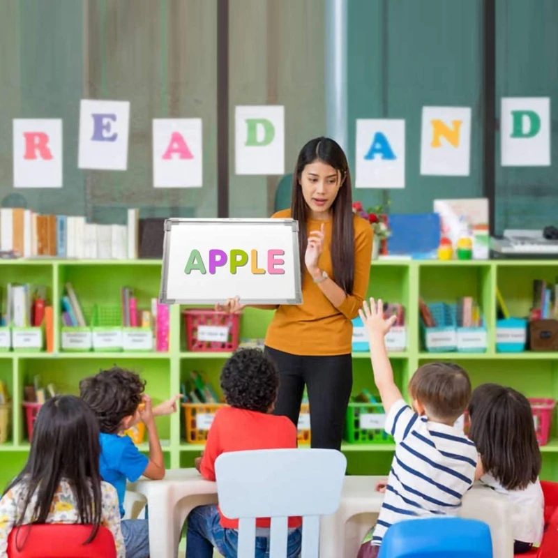 

Portable Foldable Whiteboard Double-Sided Magnetic Board Holder, Suitable for Students, Teachers, School and Home Office